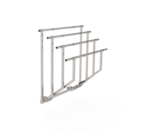 Support de champs rétractable Ergoflex avec quatre barres de suspension en acier inoxydable résistant à la corrosion